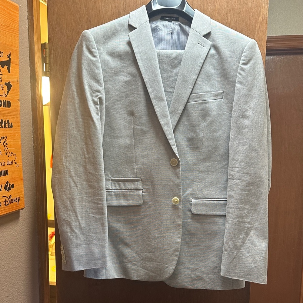Express Heather Gray suit